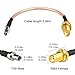 Boobrie 2PCS SMA to TS9 Jumper Cable 3.9in RG316 SMA Female to TS9 Male Coaxial Pigtail Cable 4G LTE Antenna Extension for 4G LTE Antenna, MiFi Hotspot, Mobile Router, USB Modem, WiFi Booster