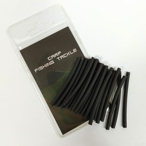 CashMuch Tube thermorétractable pour bas de ligne de pêche à la carpe, 20 pièces, 5 cm de long, 2 mm/3 mm de diamètre, basse température