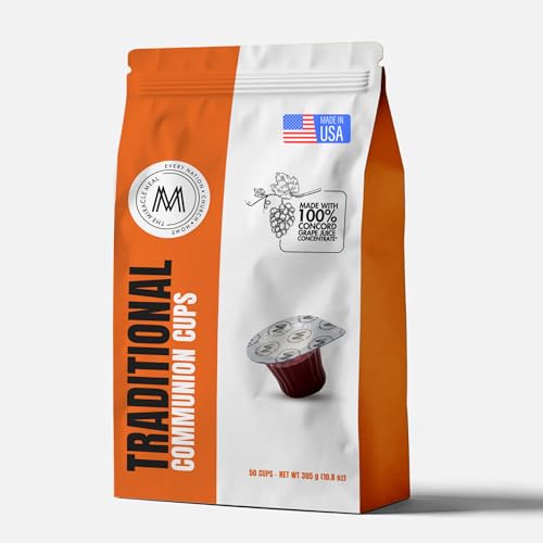 Image of Travel Pack - The Miracle Meal Pre-Filled Traditional Communion Cup - Bag of 50 with Wafer and 100% Concord Grape Juice