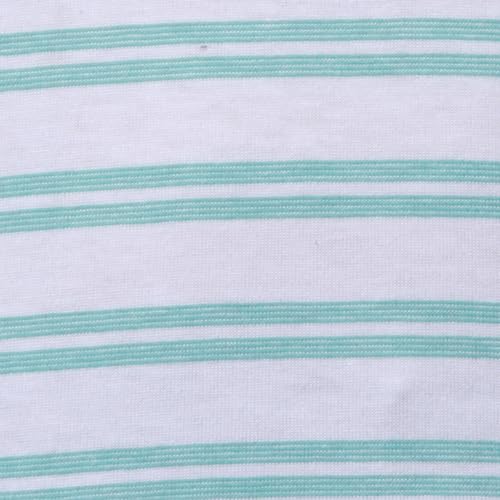 Image of Park Avenue Men's Cotton Polyester Blend Stripe Pattern Slim Fit Rib Collar Polo Neck Half Sleeve Casual T-Shirt