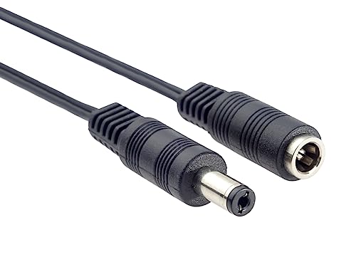 Premium Cord cn-05 Extension Cable for 5.5/2.1 mm Power Connection, Length: 1.5 m