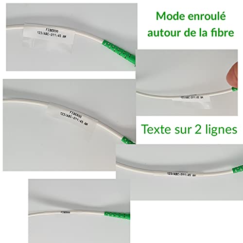 Nachfüllpack kompatibel M21-750-427 für BMP21 PLUS & BMP21 LAB nicht geeignet für M210 & M211 Klebeband, Vinyl, bedruckbar, schwarze Schrift auf weißem Glasfaser, Kabel und Netzwerk: 1 Stück