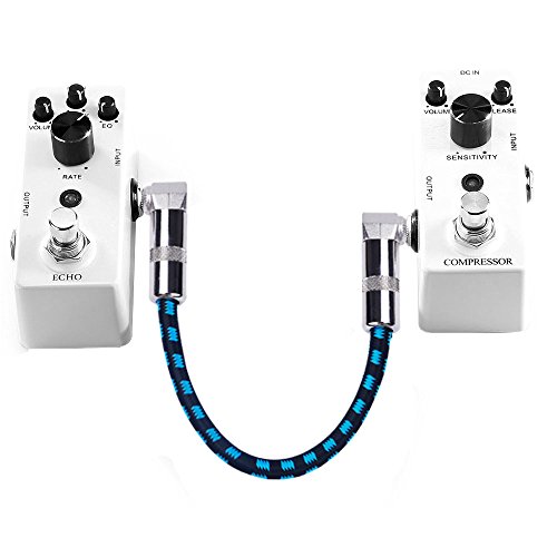 Rayzm IC3N-US Guitar Patch Cable - 6.35Mm Noiseless 15Cm Guitar/Bass Effects Pedalboard Patch Cable Cord thumb #3
