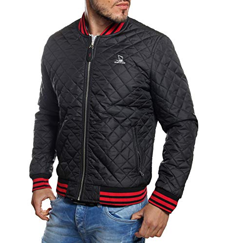 Giorgio Di Mare – Chaqueta fina acolchada para hombre, color negro Negro S