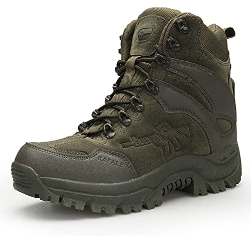 Yytcsjz Botas de Senderismo para Hombre, Botas de Combate tácticas, Botas de Patrulla, Botas del Desierto, para Senderismo, Caza, Trabajo, Caminar, Escalada, Correr, Campo a través