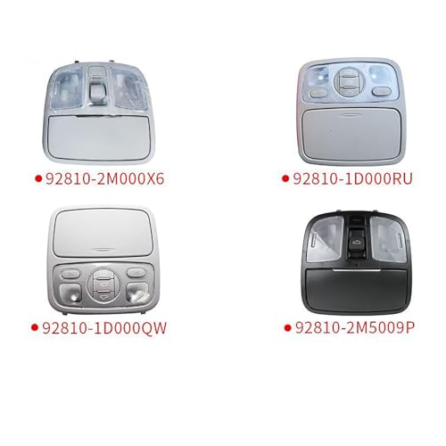 Car Reading Lamp Sunroof Switch for Hyundai Kia 92810-1D000RU 92810-1D000QW 92810-2M500,Car Interior Overhead Console Dome Light Reading Lamp,C-92810-2M500X6(normal/B-92810-1d000qw)
