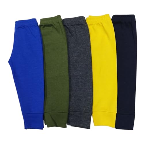 La Mejor Selección de Pantalones de pijama para Bebé al mejor precio. 42 Baby Planet México - Paquete con 5 Pantalones Suaves para Bebé Bebé Combinación Colores Niño de 12 Meses - 100% algodón