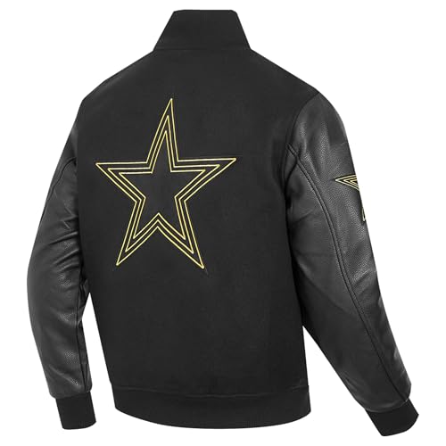 Men's Black Dallas Cowboys Full-Zip Varsity Jacket4