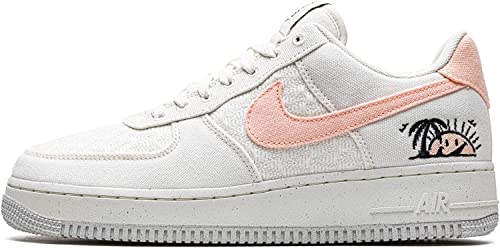 NIKE Women's Air Force 1, Arctic Orange Black Sail, 8.5
