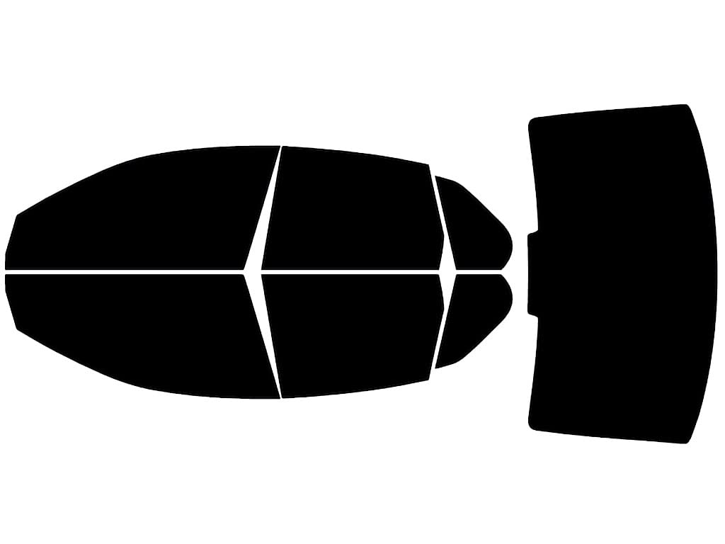 Rvinyl Window Tint Kit Compatible with Volkswagen Jetta 2006-2010 (Sedan) - Complete Precut Kit - 5%