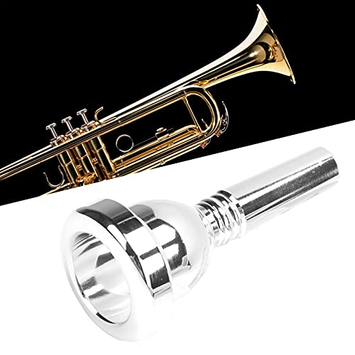Tomotato TOMOTATOGA04OPWZBI-12 Trombone Mouthpiece, Brass Tenor Large Shank Trombone Mouthpiece Professonal Silver Plated Mouthpiece thumb #5