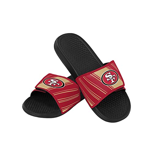 Image of FOCO mens NFL Team Logo Legacy Sport Slide Sandals