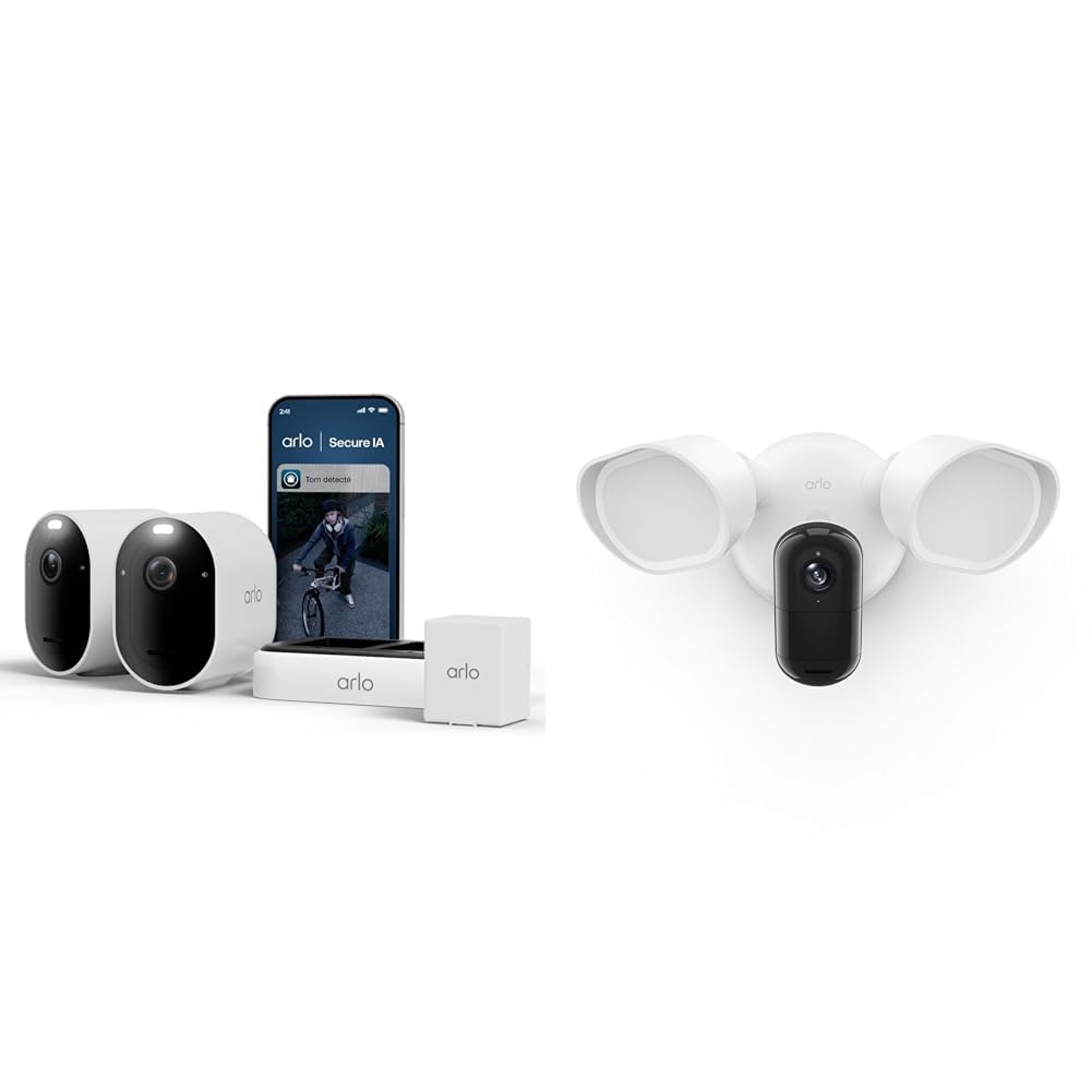 Caméra Arlo Pro 6 extérieure 2K : protégez votre maison et illuminez votre jardin avec Alexa