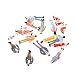 20pcs Painted Model Train Passenger People Figures Scale 1:25 / Multicolor Station Platform or Street Scenes--Painted Railroad People and Ready to Put into Position