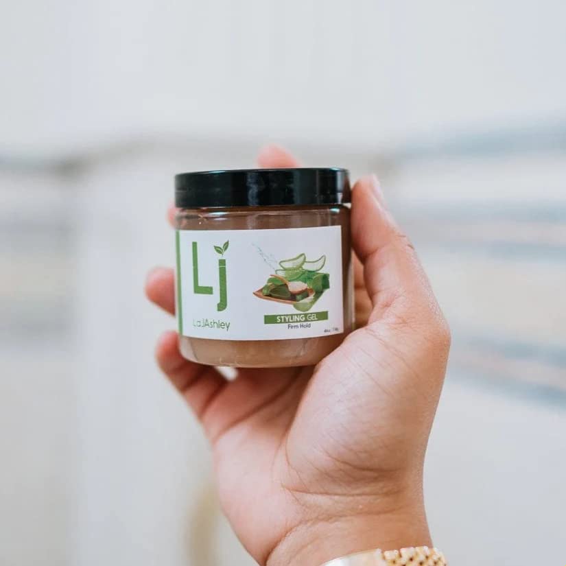 Miniatura 4 de Gel de peinado de aloe vera (fijación firme), vegano, todo natural, sin alcohol, sin crujiente, sin escamas, 4 onzas líquidas