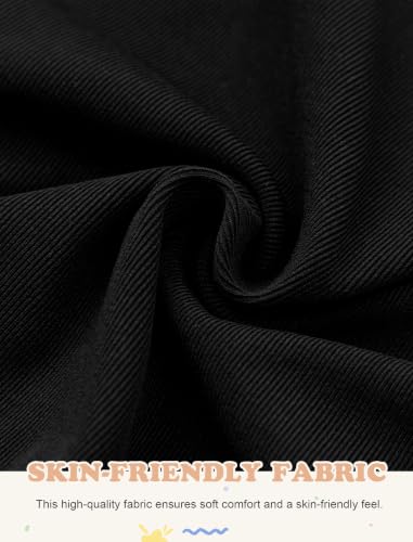 HOZIY Girls Black Dress Long Sleeve Fall Winter Casual Maxi Formal Dresses - image 6