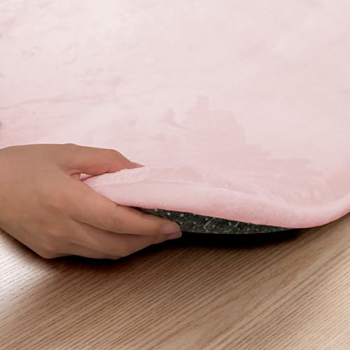 Image of 1.5 inch Thick Baby Play Mat for Floor, 39x59 Soft Foam Mats, Baby Pink | Memory Mat for Baby to Play, Waterproof Easy Care with Non-Slip Tummy Time Play Mat for Nursery Playroom Classroom