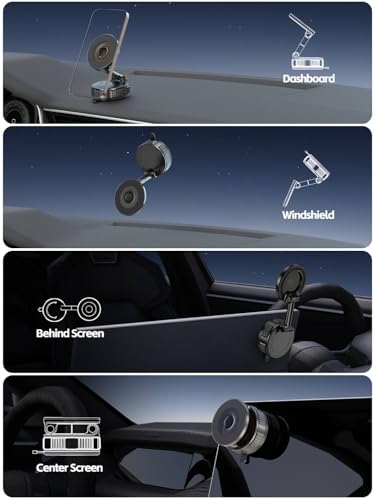 60% Off Car Phone Holder with Strongest Suction & Magnetic Mount