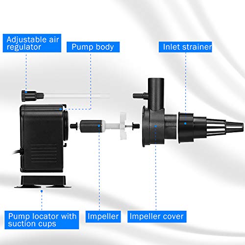 Aquamiracle 10008 Aquarium Powerhead Pump Circulating Water Pump 135 Gph thumb #3