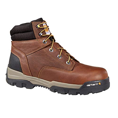 Image of Carhartt Men's Ground Force 6 inch Non-waterproof Comp Toe Boot, brown oil tanned leather., 15 W US