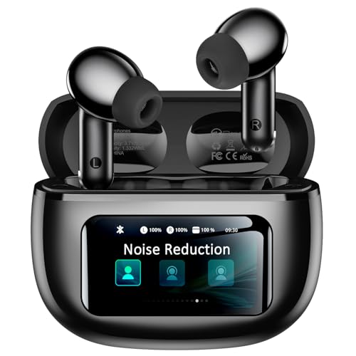 Wireless Earbuds, Ear Buds Active Noise Cancelling with Charging Case, 6.0 Bluetooth Earbuds with AI Clear Calls, 40H Playtime for Sports & Working, Stereo Sound Headphones for iPhone/Android/iPad