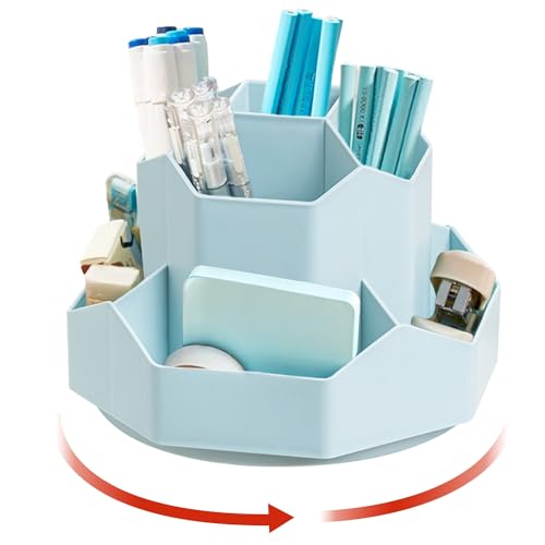 Drehbarer Stifte-Organizer Mit 5 Fächern & Coolen 3D-Aufklebern