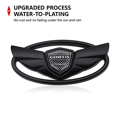Image of Genesls Coupe 3D Front Rear Emblem,The Art of Speed Vintage Nameplate Badge Compatible with Genesls 2010-2017(Chrome)