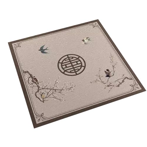 Mahjong Table Mat Non Slip Noise Reduction 80x80cm
