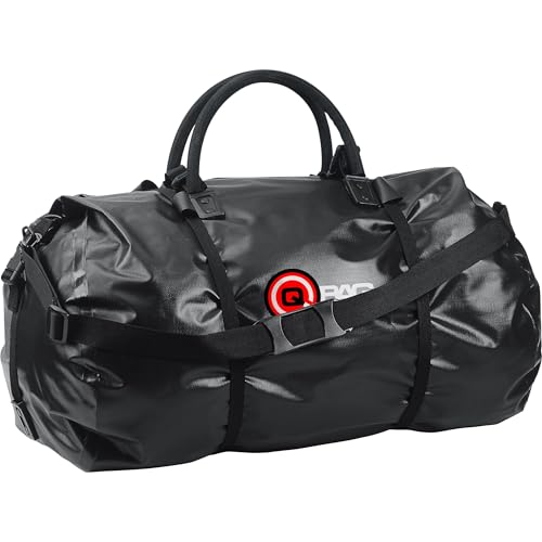 QBag Hecktasche/Gepäckrolle Wasserdicht 85L Schwarz-für Motorrad schwarz