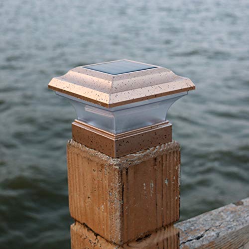 BEESCLOVER Lampada a colonna solare impermeabile