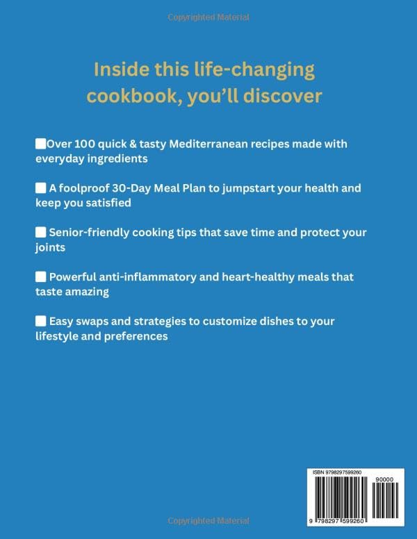 SUPER EASY MEDITERRANEAN DIET COOKBOOK FOR SENIOR: Essential Mediterranean Recipes for Elders to Boost Energy, Support Heart Health, and Enjoy Effortless, Flavorful Meals Every Day - Image 2