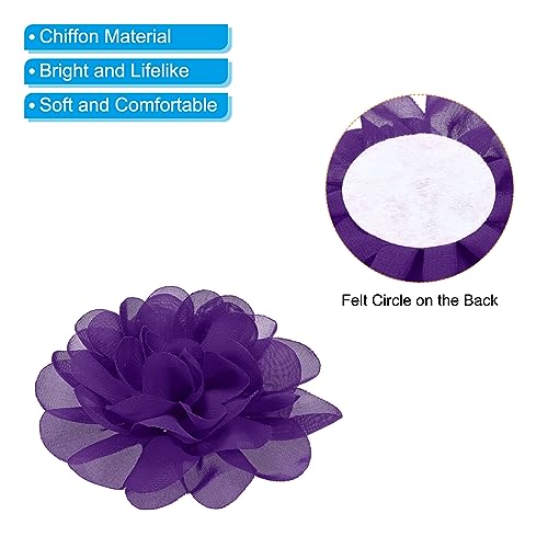 PATIKIL 3.9" Chiffon Flowers - Image 4