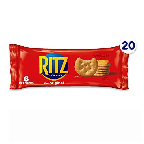 Image of RITZ Original Crackers, 20 Snack Packs (6 Crackers Per Pack)