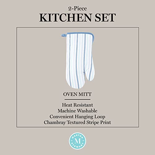 Martha Stewart O2018344TDMS 015 Daisy Stripe Oven Mitt Set thumb #4
