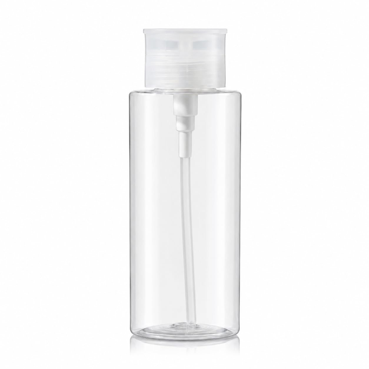 Nadeco Plastic Push Down Empty Lockable Pump Dispenser Bottle for Nail Polish and Makeup Remover, 150ML – Transparent Bottle-picture-46