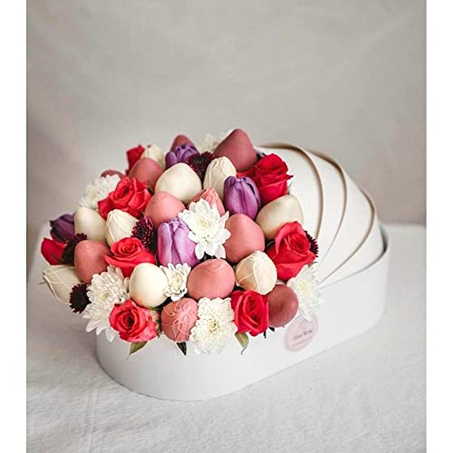UNIKPACKAGING Premium Quality European Style Gender Reveal Gift Basket, Its a Boy/Girl Floral Box for Luxury Style Flower Arrangements (White) - Image 3