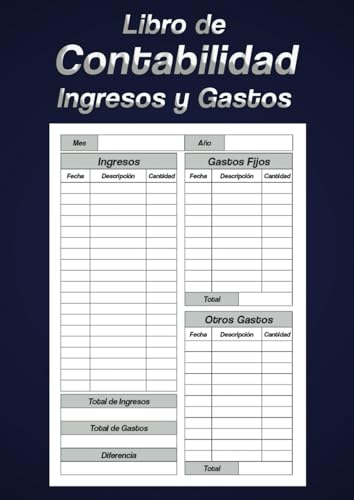 Libro de Contabilidad Ingresos y Gastos: Registro de Finanzas Personales, Planificador de Presupuesto Mensual Libro de Contabilidad Ingresos y Gastos: Registro de Finanzas Personales, Planificador de Presupuesto Mensual