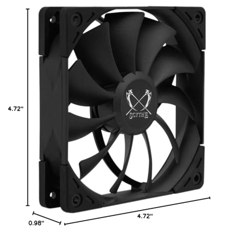 Image of SCYTHE Kaze Flex 120mm Quiet Fan, PWM 300-1500RPM, Black