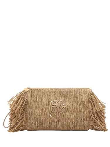 Maxi pochette femme beige pour vos sorties en terrasse et l'organisation de vos voyages