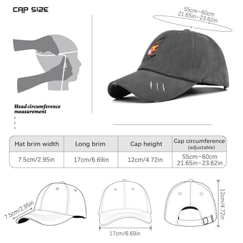 My Hid Just Hit The Baseballs Pasts Your Kid Hat for Mens Washed Distressed Baseball Caps Vintage Washed Running Hats Breathable Dark Grey4
