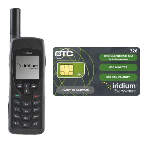 OSAT Iridium 9555   Teléfono satélite y tarjeta SIM prepaga con 600 minutos y 365 días de validez   cobertura de voz, texto y SMS en todo el mundo