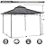 ABCCANOPY Gazebos for Patios 10x10 - Outdoor Steel Frame Gazebo for Lawn Backyard Garden Deck (Dark Gray)