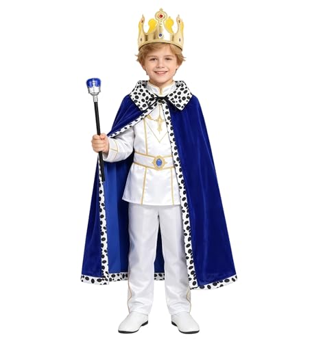 Dagmar Childrens King Prince Velvet Cloak Set 3-Color