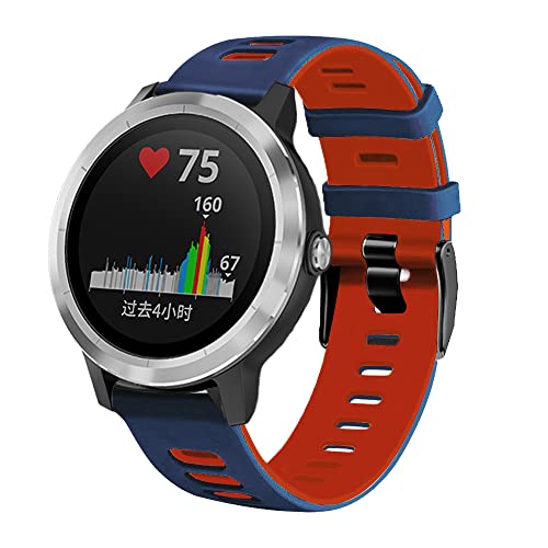 Correa de silicona de 20 mm para Garmin Vivoactive 4 en el gimnasio 4