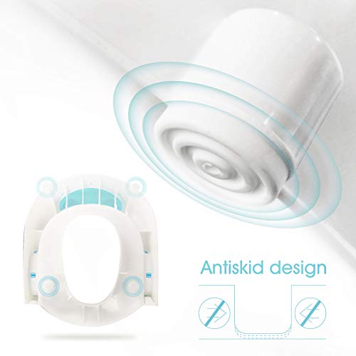 Potty Training Seat with Step Stool Ladder, Toddler Toilet Potty Training Chair with Anti-Slip Pads for Babies Kids and Toddler Boys Girls