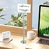 Urban Deco 12PK Table Number Holders Place Card Holders 12 Inch Table Card Holders Steel Card Holders for Photos, Food Signs, Memo Notes, Weddings, Restaurants, Birthdays (Silver) - 6