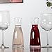 Lily's Home Individual Glass Wine Decanters, Miniature Personal Size Carafes Ideal for Dinner Parties and Wine Tastings, Makes Wonderful Gift. 10 oz. Each, Set of 4