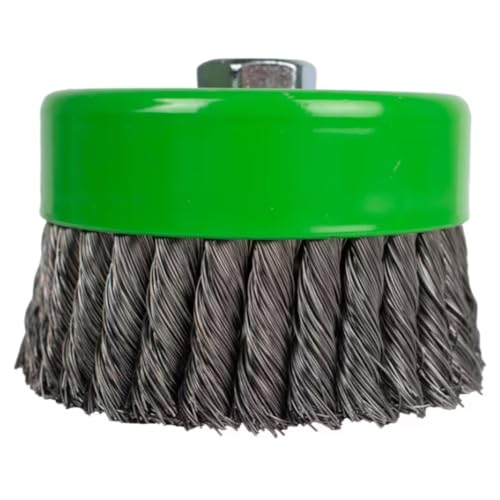 Forney 72756 6-Inch by 5/8-11 Knotted Cup Brush .020 Carbon Steel