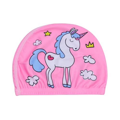 JUMISEE 3 Pcs Toddler Kids Swim Caps for Boys Girls Age 1-7 Cute Cartoon Cloth Fabric Swimming Hat Pool Cap Bathing Hats2