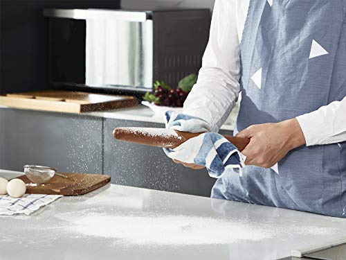 Befano 18 Inch Fondant French Rolling Pin Large Acacia Wood Rolling Pin Kitchen Dough Roller for Baking Pizza Cookie Dumpling Ravioli - Thumbnail 4